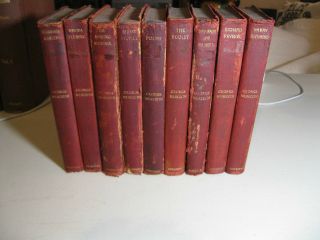The Pocket Edition Of The Of George Meredith,  9 Volumes,  Leather,  1906