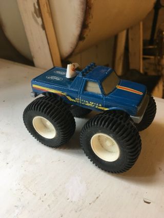 Vintage Hot Wheels BIG FOOT Ford Pickup Truck with flag 4