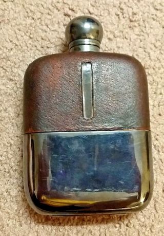 Vintage Silver Plated Leather Gentleman 