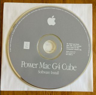 Apple Power Mac G4 Cube Install & Application Discs (Mac OS 9.  1) 2