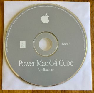 Apple Power Mac G4 Cube Install & Application Discs (Mac OS 9.  1) 3