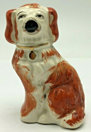 Vintage Staffordshire Spaniels King Charles Dog Salt Pepper Shaker Replacement