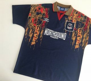 Aberdeen Scotland 1994/96 Away Football Shirt Xl Soccer Jersey Umbro Vintage