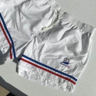 FRANCE Soccer 1998 Vintage White Shorts 90s Adult Large S 3