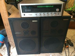 Vintage Pioneer Centrex Stereo System 8 - Track With 3 Way Speakers