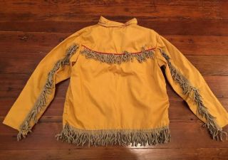 VTG 50s/60s Childs Cowboy Shirt J BAR T WESTERN WEAR Los Angeles Fringe XL EUC 2
