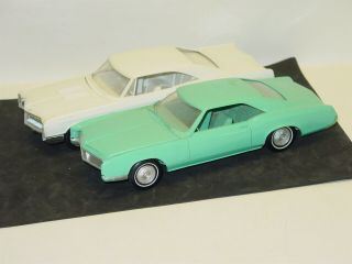 Vintage Dealer Promo Car Pair (2),  1966 Buick Wildcat,  67 Riviera