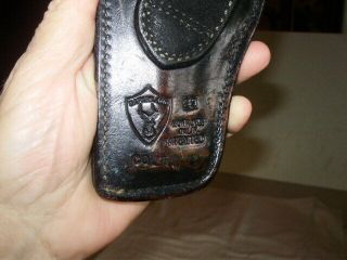 Vintage Safariland 29 Dark Brown Leather Belt Holster for Colt Revolvers 4