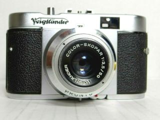 Vintage Voigtlander Vito B Color Skopar 1:3.  5/50 35mm German Film Camera,  1954