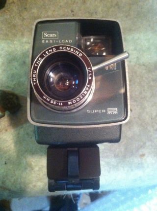 Vintage Sears Easy - Load C150 8 Zoom Movie Camera S D2