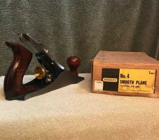 Vintage Stanley Bailey No.  4 Bench Smooth Plane Made In England
