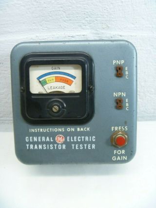 Vintage Transistor Tester Pnp Npn General Electric