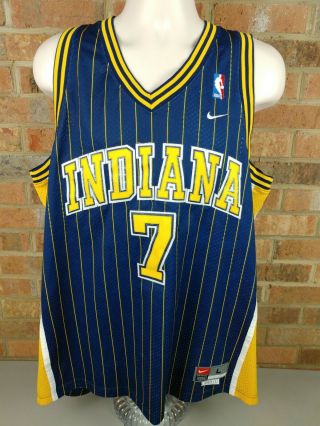 Vintage Team Nike Nba Indiana Pacers Jermaine O’neal 7 Jersey Size Large Sewn