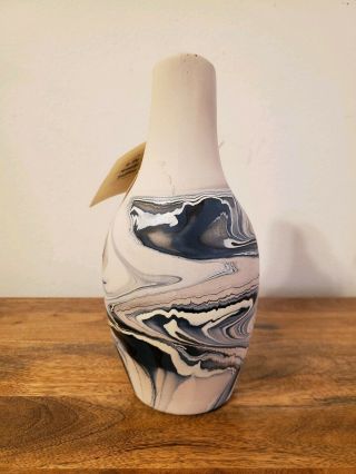 Vintage Authentic Nemadji Ceremonial Vase Indian River Pottery Hand Painted 10” 3