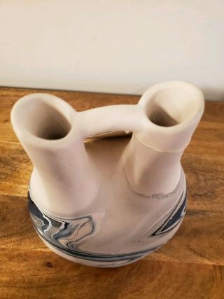 Vintage Authentic Nemadji Ceremonial Vase Indian River Pottery Hand Painted 10” 4