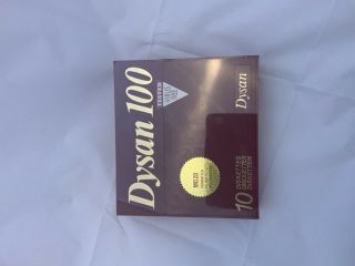 // 10 - Pack Of Dysan 100 Md 2d Floppy Disks 5.  25 5.  50 5 1/4 5 1/2