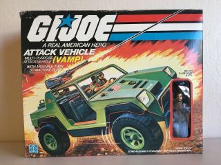 Vintage 1982 Hasbro G.  I.  Joe Vamp Mark I Attack Vehicle W/ Clutch 3.  75 " Figure