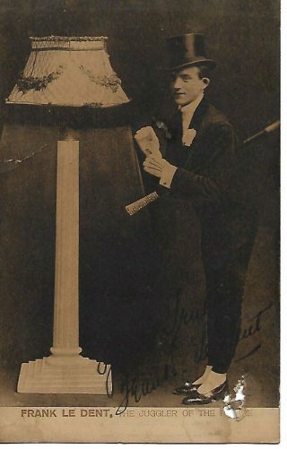Frank Le Dent (1886 - 1948) Vintage American Vaudeville Juggler Signed Pic