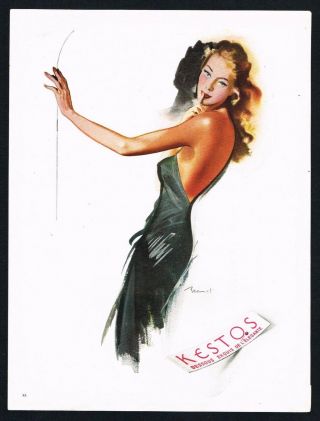 Kestos Ad Fashion Lingerie Advert 1950s Vintage Print Ad Retro