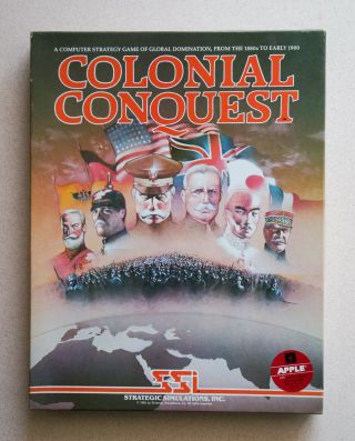 Colonial Conquest Ssi Apple Ii Vintage Very Good
