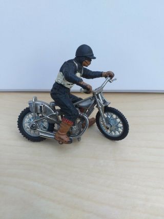 Vintage Britains Speedway Motorcycle & Rider 1:32 Die Cast Model