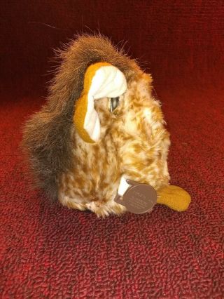 70 - 800 Furby vintage 1999 tags still attached checked white & brown (e) 2