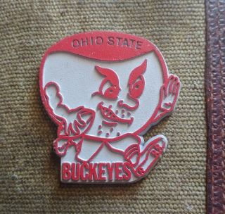 Ncaa Vintage The Ohio State Buckeyes Standing Board College Fridge Rubber Magnet