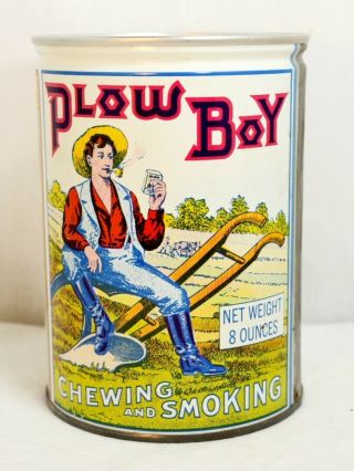 - Vintage 8 Oz Plow Boy Chewing & Smoking Liggett & Myers Tobacco Tin