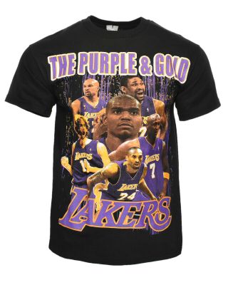 Vintage Los Angeles Lakers 2009 Champion Kobe Bryant Jersey Team Tee Shirt - M
