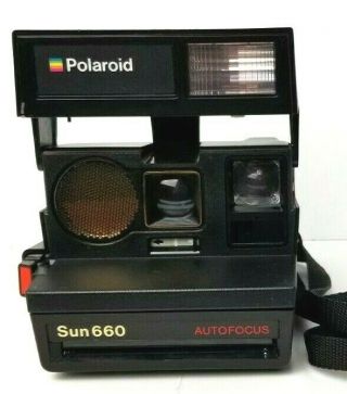 Vintage Polaroid Sun 660 Autofocus Instant Camera 600 Land Camera