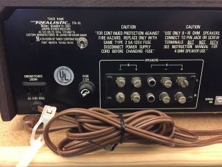 Vintage Realistic STA - 85 Stereo Receiver,  Wood veneer,  great 7