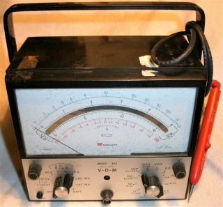 Vintage Triplett Model 801 Volt - Ohm - Meter - V - O - M
