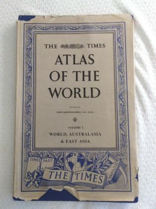The Times Atlas Of The World (5) Volume Set Mid - Century Edition John Bartholomew