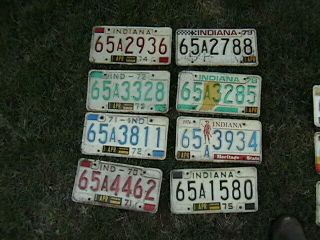 Vintage Indiana License Plate Posey Co.  1970 1971 1972 1973 1975 1976 1978 1979