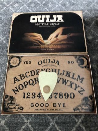 Old Vtg 1972 Ouija Mystifying Oracle William Fuld Talking Board Set Game
