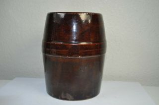Vintage Minnesota Stoneware Red Wing 1 Quart Wax Sealer Canning Jar 1883 - 1906