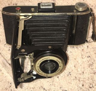 Agfa Film Use Pd - 16 Billy Iii 6x9cm Vintage Film Camera Circa 1930s