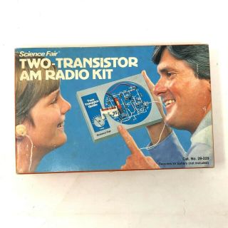Two Transistor Am Radio Kit Vintage 80s Radioshack Complete