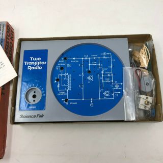 Two transistor AM radio kit vintage 80s Radioshack complete 4