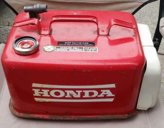 Vintage Honda Marine Metal Gas Tank 2.  9 Gallon Capacity