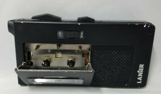 Vintage Harris Lanier P155 Portable Micro Cassette Dictation Recorder w/Case 3