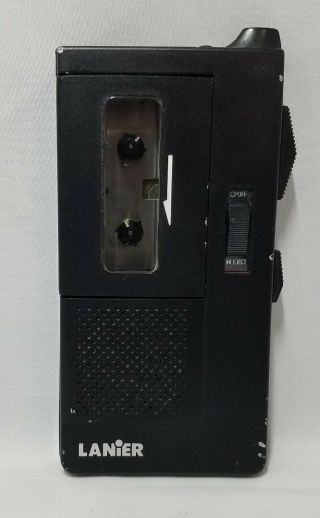 Vintage Harris Lanier P155 Portable Micro Cassette Dictation Recorder w/Case 7