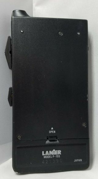 Vintage Harris Lanier P155 Portable Micro Cassette Dictation Recorder w/Case 8