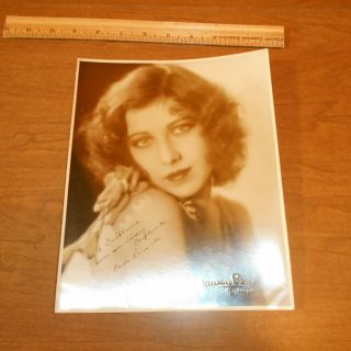 Carla Laemmile Actress Hand Signed 8 X 10 Vintage Photo (silent Film)