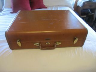 Vintage Samsonite Shwayder Bros Hard Shell Suitcase Mid - Century 24 "