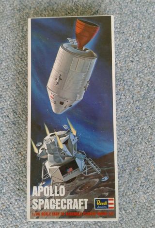 Revell Apollo Spacecraft 1/96 Scale Plastic Model Kit Unfinished Vintage 1969