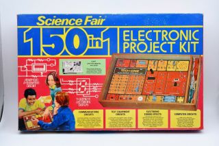 Vintage Science Fair 150 In 1 Electronic Project Kit 28 - 248 Radio Shack 1976