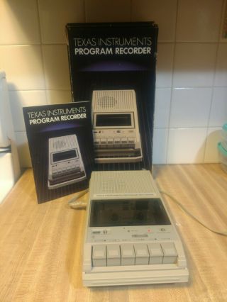 Vintage Texas Instruments Cassette Tape Program Recorder Model Php - 2700
