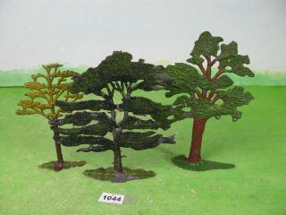 Vintage Britains & Other Lead Trees X3 Include Swing Tree Toy Models 1044
