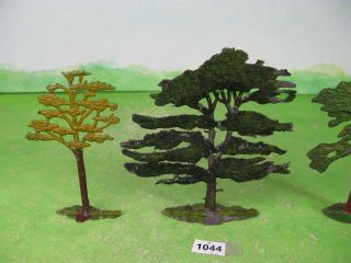 vintage britains & other lead trees x3 include swing tree toy models 1044 2